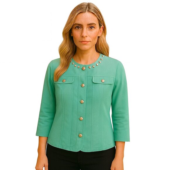 Heart Of Palm Size 6 Beaded Dress Jacket 6 - Picture 2 of 7